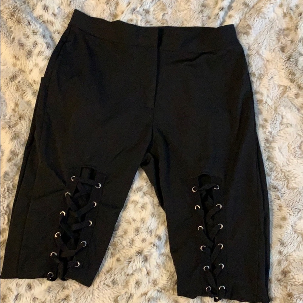 Laced up leggings